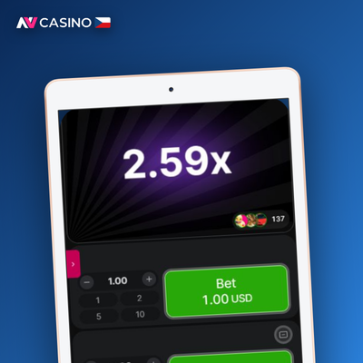 Ikona auto-cashout funkce s nastaveným multiplikátorem 1,80x v NV Casino Aviator
