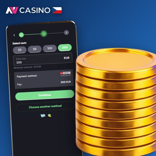Vklad v NV Casinu od 10 EUR — ikony Visa, Mastercard, Skrill a Bitcoin na jednom místě