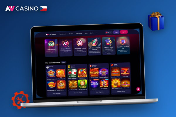 NV Casino hrát na počítači – přihlašovací obrazovka desktopového klienta s náhledem lobby