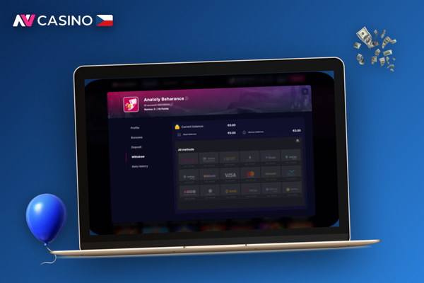 Hráč fotí občanský průkaz pro ověření totožnosti před výběrem výher z NV Casino