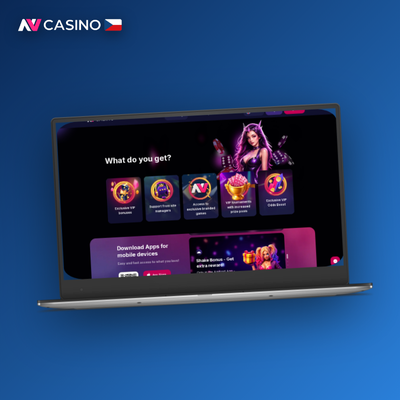 NV Casino pro počítač – večerní hraní na notebooku s tmavým rozhraním kasina