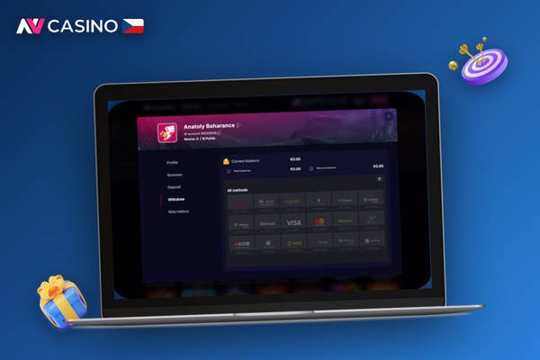 Hráč porovnává dostupné metody výběru peněz na webu NV Casino pomocí notebooku a mobilu